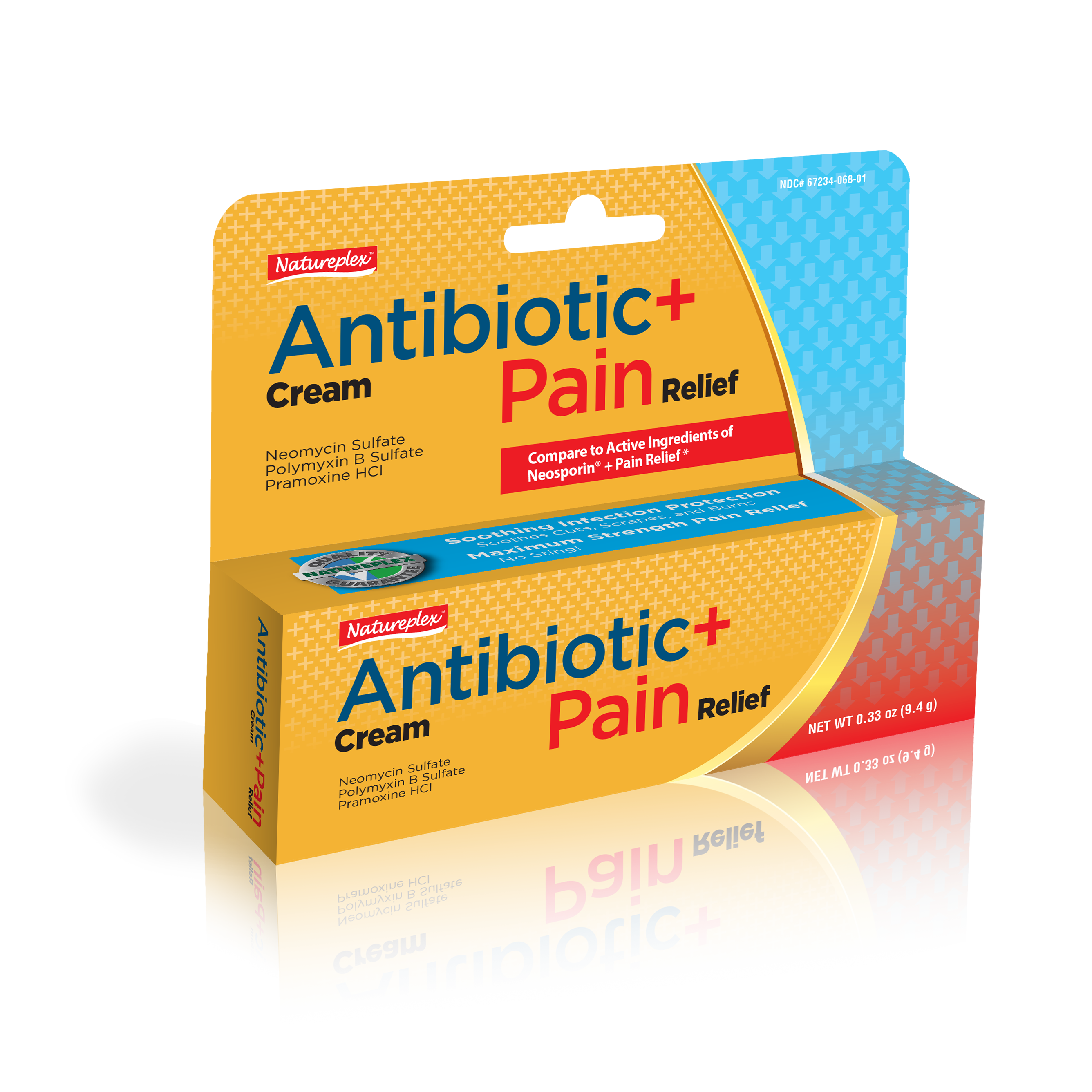 Antibiotic Cream Plus Pain Ointment 0.33 oz